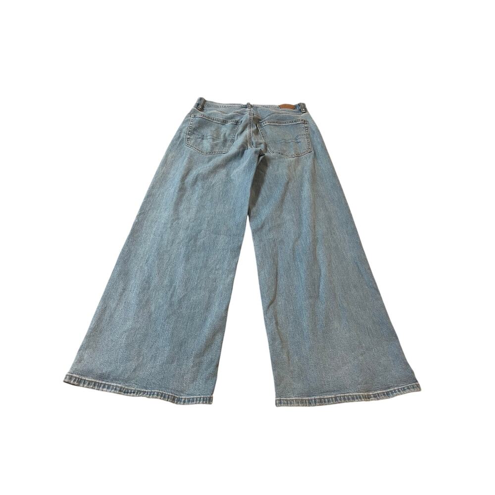 American Eagle Low-Rise Ultra Wide Leg Jeans Size 2 - Picture 3 of 3